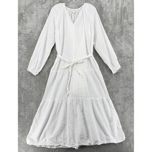 Evereve Roan + Ryan Dress Womens Large Josephine Bohemian Cottage Lagenlook Belt